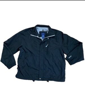 Catalina wind breaker size medium 8 / 10 lightweight zip up black jacket